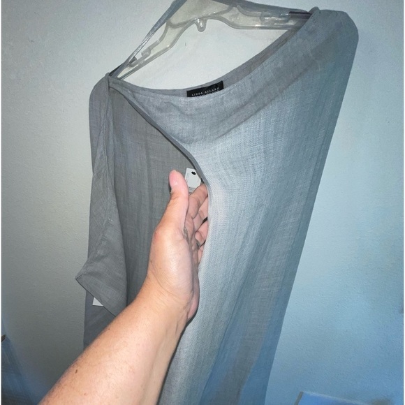 NWT Linda Allard Ellen Tracy wrap dress. SZ- 16 New- old stock. Linen/wool blend - Picture 4 of 8